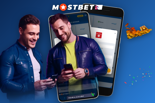 Visa card bank transfer and crypto panels showing Mostbet maximum withdrawal routes in Nepal