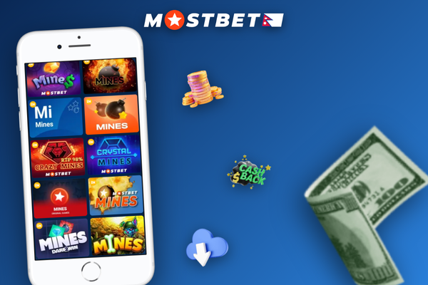 Mostbet Mines board showing revealed gems and green Cash Out button