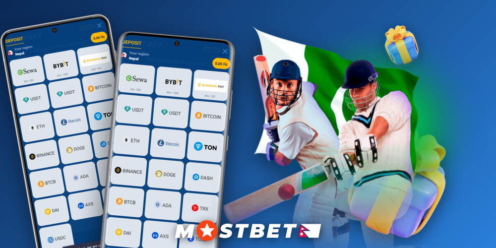 Mostbet Nepal 125% welcome bonus promotion banner with free spins offer